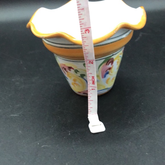 Small Made in Italy Hand Painted Planter - Picture 4 of 6